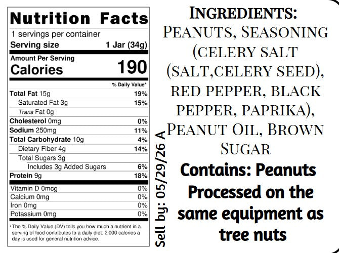 Crabby Nuts Peanut Butter- Eastern Shore Style Peanut Butter