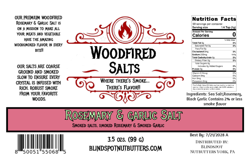 Rosemary & Garlic Smoked Salt