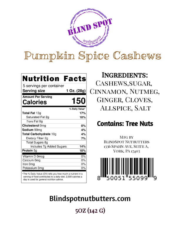 Pumpkin Spice Cashews