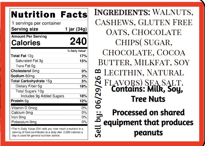 Oatmeal Chocolate Chip Cookie